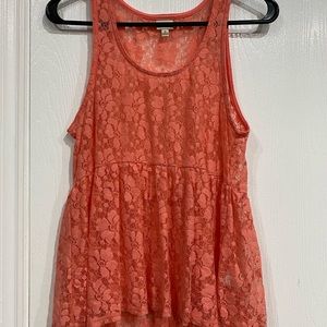 See- through baby doll blouse